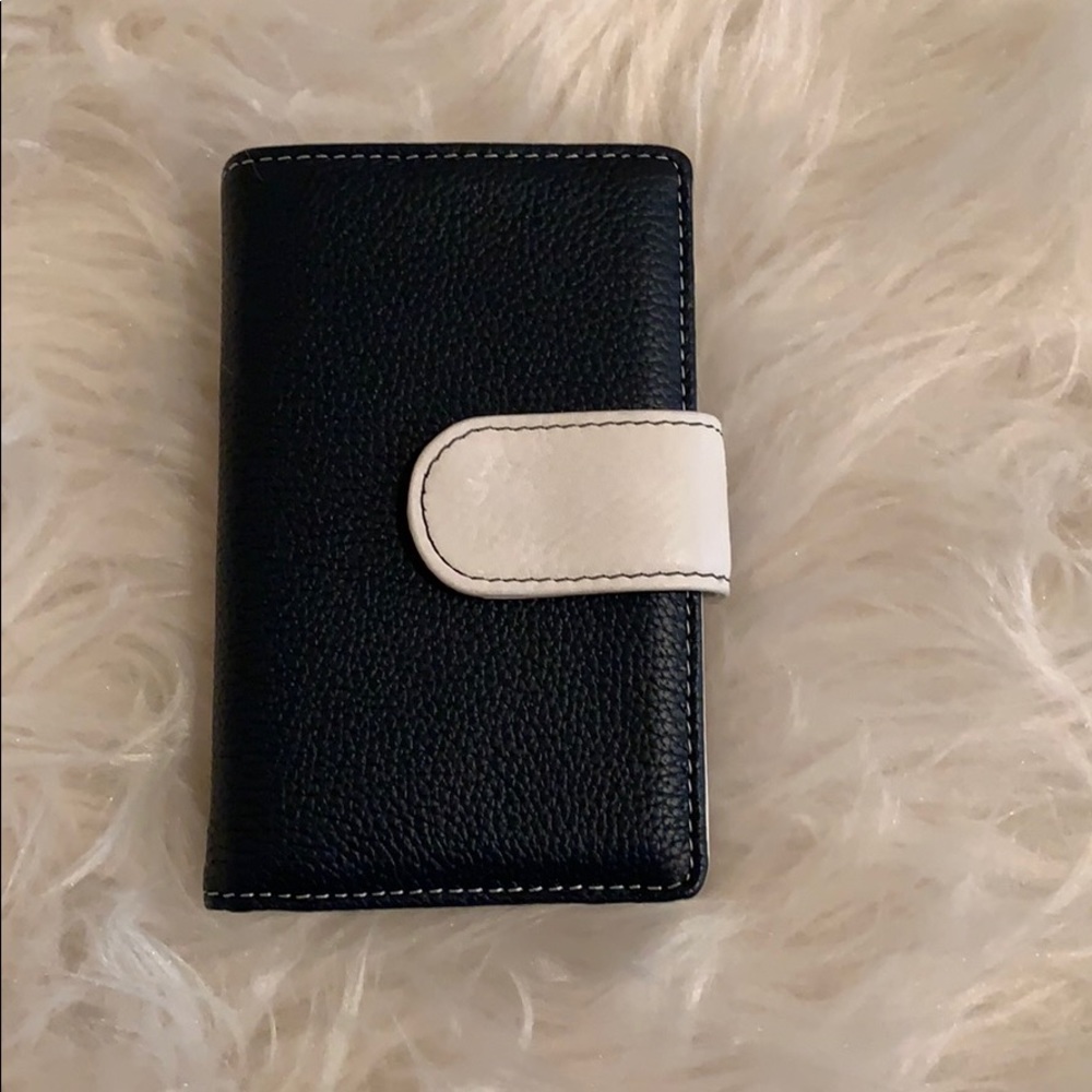 Genuine leather RFID bifold wallet for women